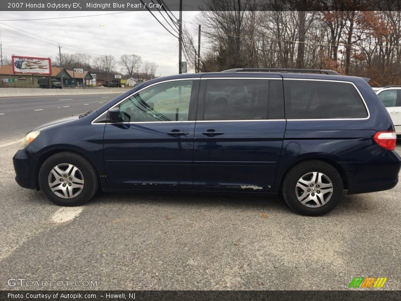 Midnight Blue Pearl / Gray 2007 Honda Odyssey EX