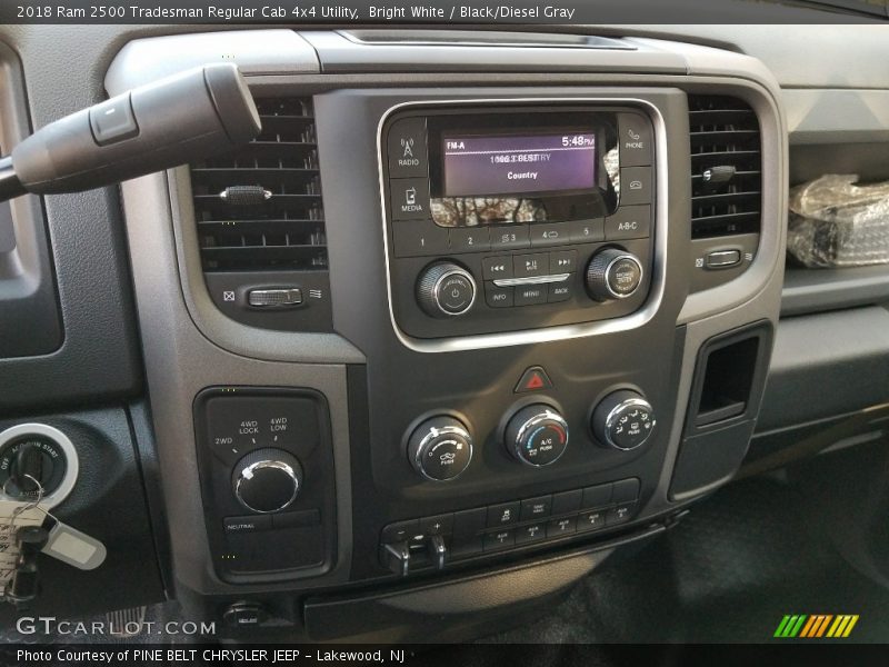 Bright White / Black/Diesel Gray 2018 Ram 2500 Tradesman Regular Cab 4x4 Utility