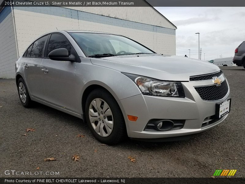 Silver Ice Metallic / Jet Black/Medium Titanium 2014 Chevrolet Cruze LS