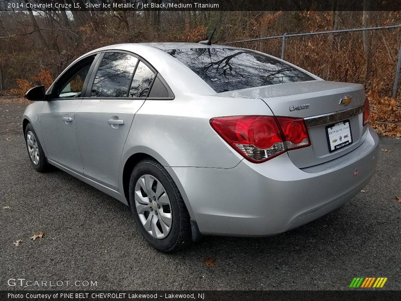 Silver Ice Metallic / Jet Black/Medium Titanium 2014 Chevrolet Cruze LS