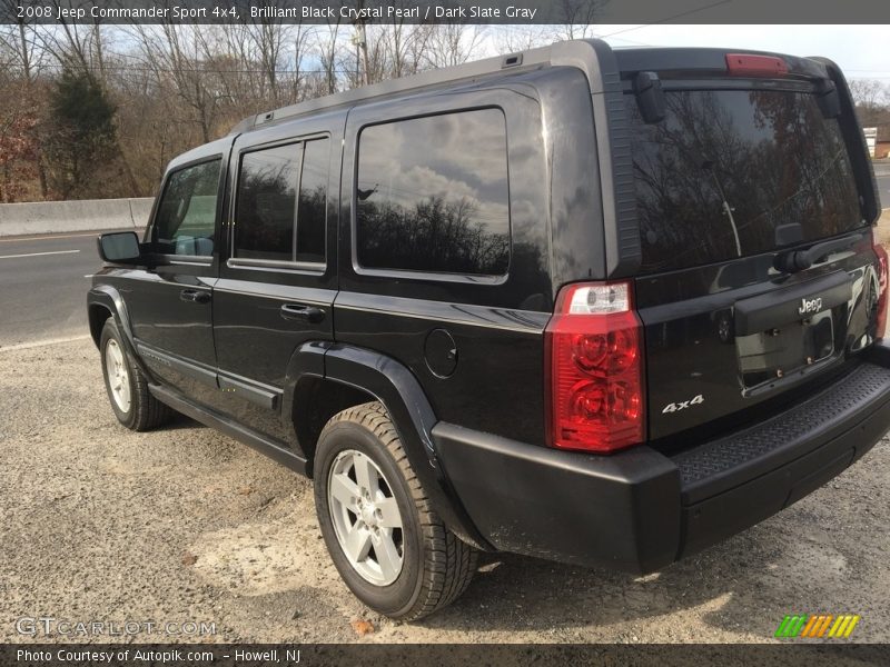 Brilliant Black Crystal Pearl / Dark Slate Gray 2008 Jeep Commander Sport 4x4