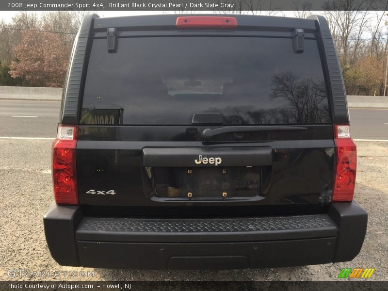 Brilliant Black Crystal Pearl / Dark Slate Gray 2008 Jeep Commander Sport 4x4