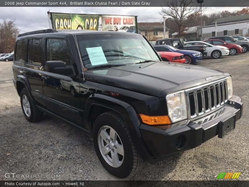 Brilliant Black Crystal Pearl / Dark Slate Gray 2008 Jeep Commander Sport 4x4