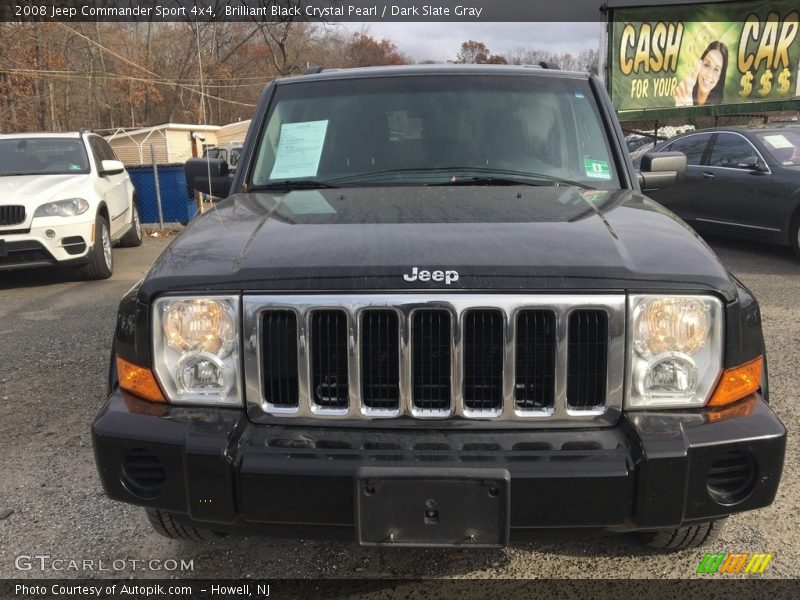 Brilliant Black Crystal Pearl / Dark Slate Gray 2008 Jeep Commander Sport 4x4