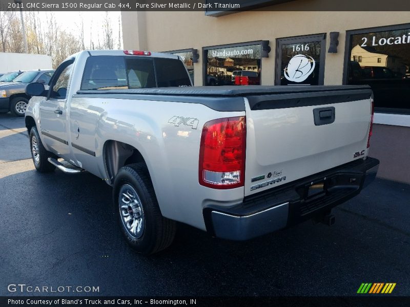 Pure Silver Metallic / Dark Titanium 2011 GMC Sierra 1500 Regular Cab 4x4