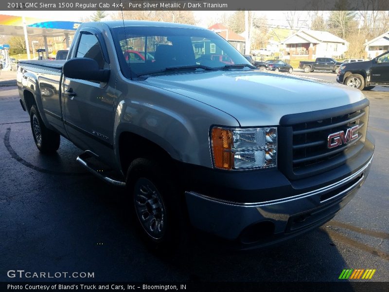 Pure Silver Metallic / Dark Titanium 2011 GMC Sierra 1500 Regular Cab 4x4
