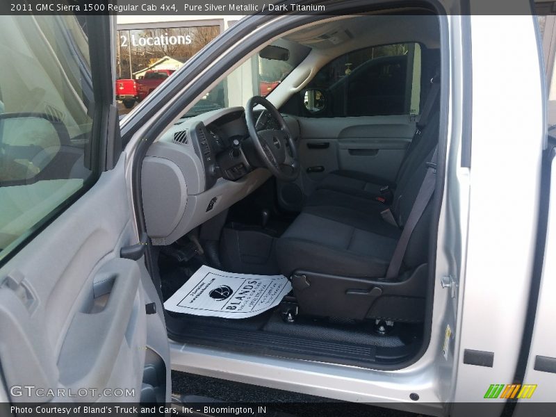 Pure Silver Metallic / Dark Titanium 2011 GMC Sierra 1500 Regular Cab 4x4