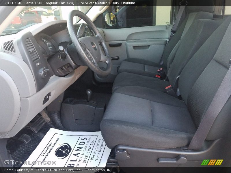 Pure Silver Metallic / Dark Titanium 2011 GMC Sierra 1500 Regular Cab 4x4