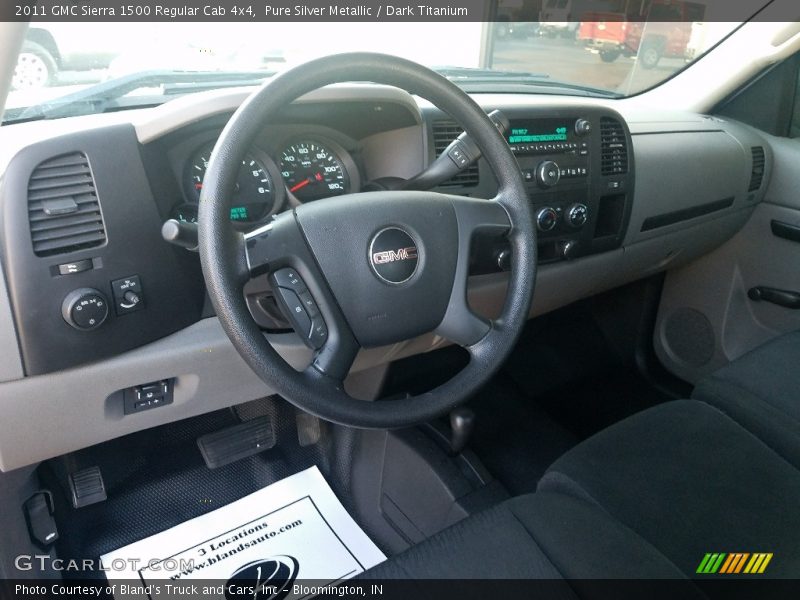 Pure Silver Metallic / Dark Titanium 2011 GMC Sierra 1500 Regular Cab 4x4