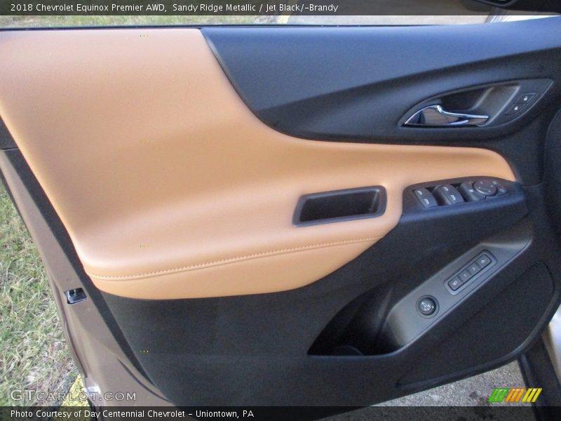 Sandy Ridge Metallic / Jet Black/­Brandy 2018 Chevrolet Equinox Premier AWD