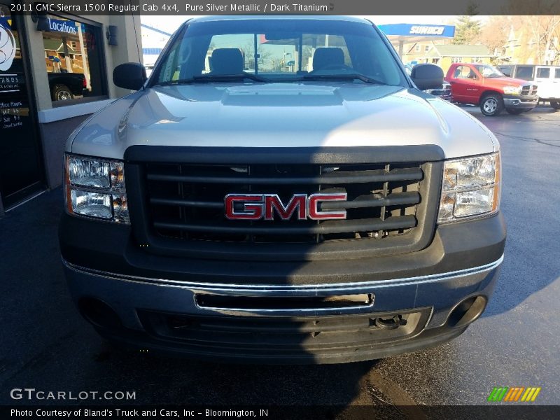 Pure Silver Metallic / Dark Titanium 2011 GMC Sierra 1500 Regular Cab 4x4