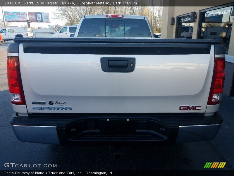 Pure Silver Metallic / Dark Titanium 2011 GMC Sierra 1500 Regular Cab 4x4
