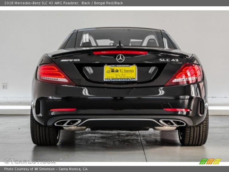 Black / Bengal Red/Black 2018 Mercedes-Benz SLC 43 AMG Roadster