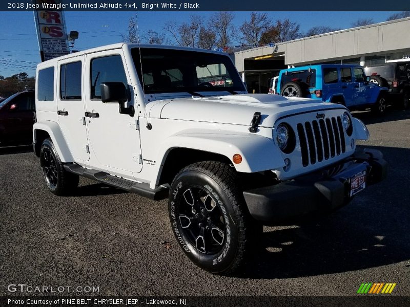 Bright White / Black 2018 Jeep Wrangler Unlimited Altitude 4x4