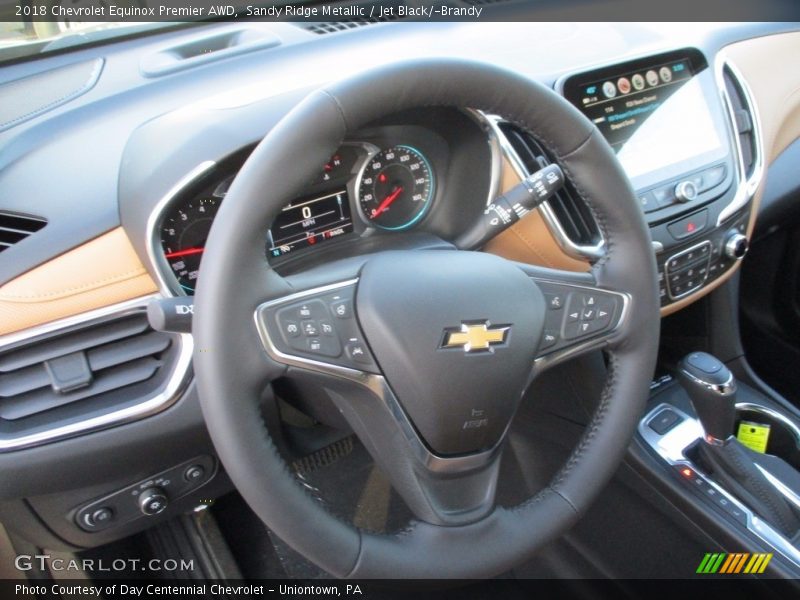 Sandy Ridge Metallic / Jet Black/­Brandy 2018 Chevrolet Equinox Premier AWD