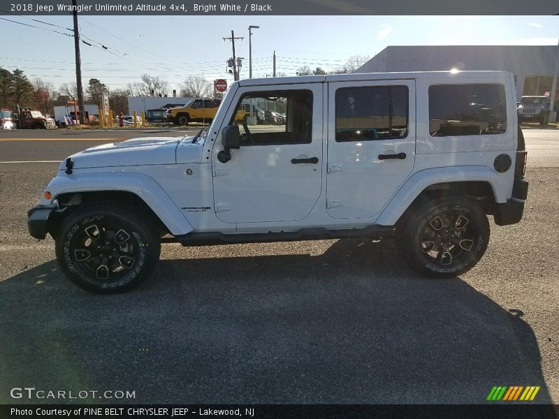 Bright White / Black 2018 Jeep Wrangler Unlimited Altitude 4x4