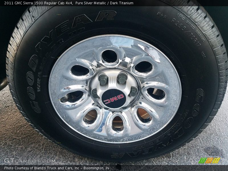 Pure Silver Metallic / Dark Titanium 2011 GMC Sierra 1500 Regular Cab 4x4