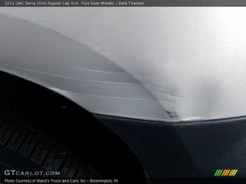 Pure Silver Metallic / Dark Titanium 2011 GMC Sierra 1500 Regular Cab 4x4