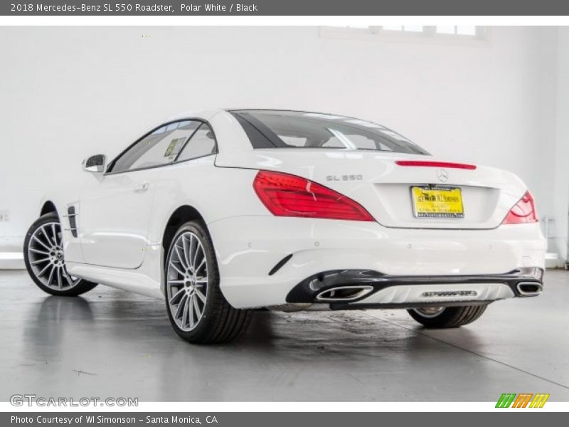 Polar White / Black 2018 Mercedes-Benz SL 550 Roadster