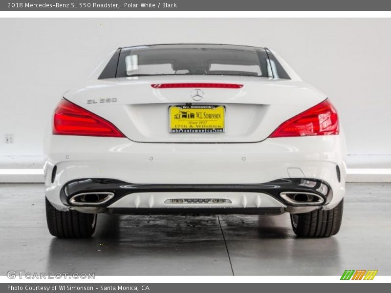 Polar White / Black 2018 Mercedes-Benz SL 550 Roadster