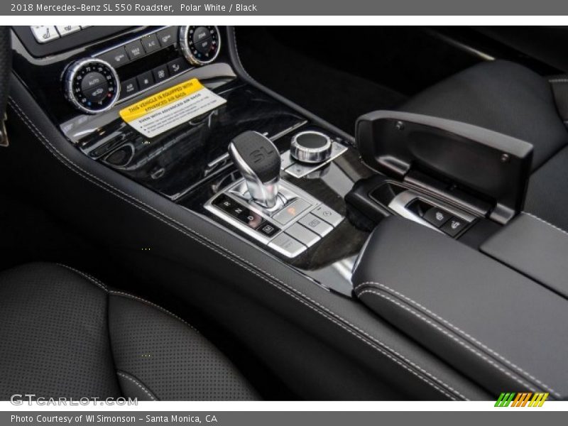 Polar White / Black 2018 Mercedes-Benz SL 550 Roadster