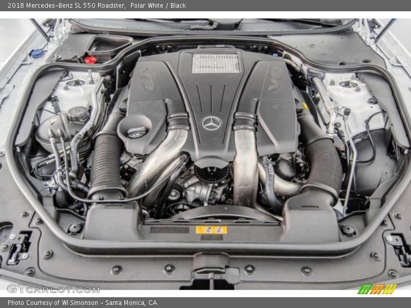  2018 SL 550 Roadster Engine - 4.7 Liter DI biturbo DOHC 32-Valve VVT V8