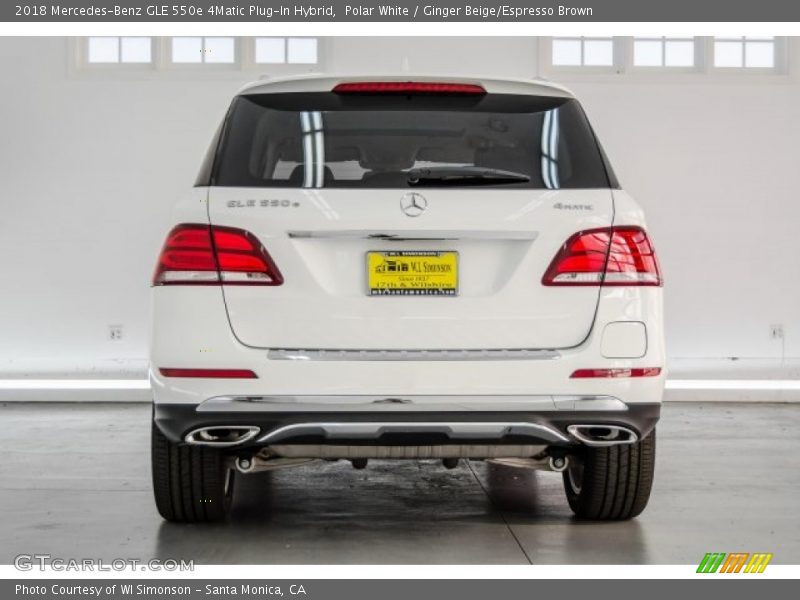 Polar White / Ginger Beige/Espresso Brown 2018 Mercedes-Benz GLE 550e 4Matic Plug-In Hybrid