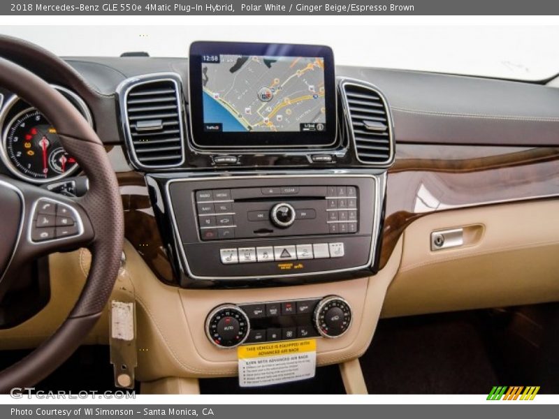 Polar White / Ginger Beige/Espresso Brown 2018 Mercedes-Benz GLE 550e 4Matic Plug-In Hybrid