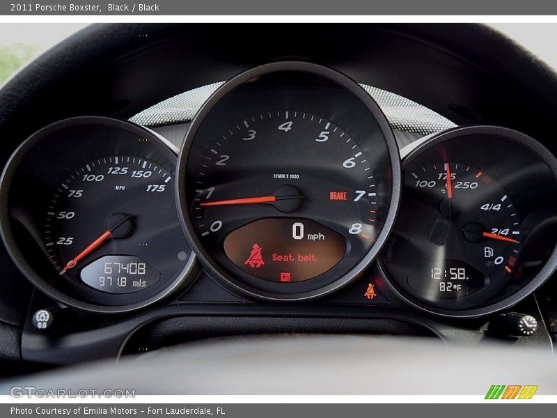 Black / Black 2011 Porsche Boxster