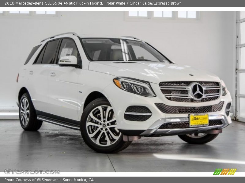 Polar White / Ginger Beige/Espresso Brown 2018 Mercedes-Benz GLE 550e 4Matic Plug-In Hybrid