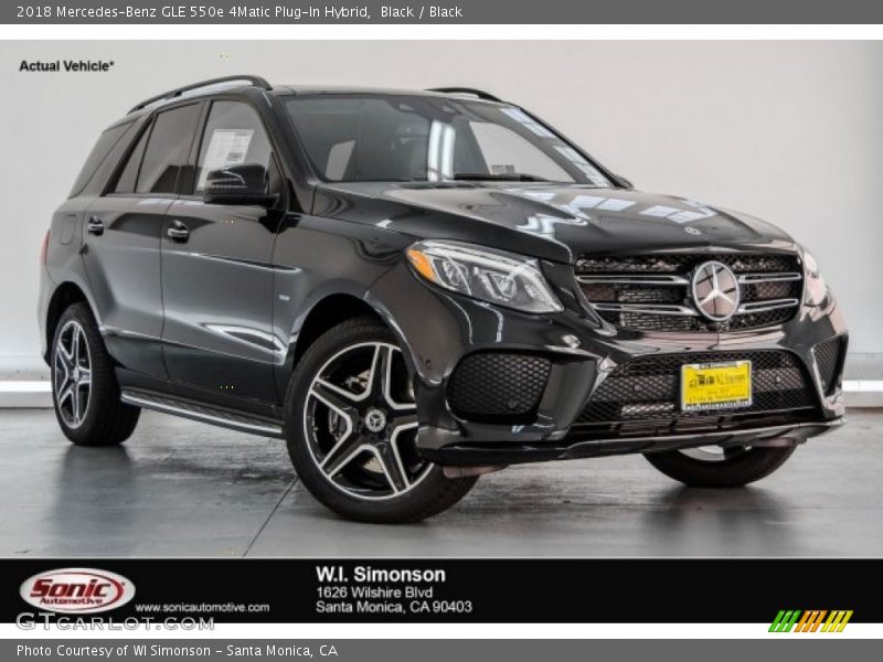 Black / Black 2018 Mercedes-Benz GLE 550e 4Matic Plug-In Hybrid