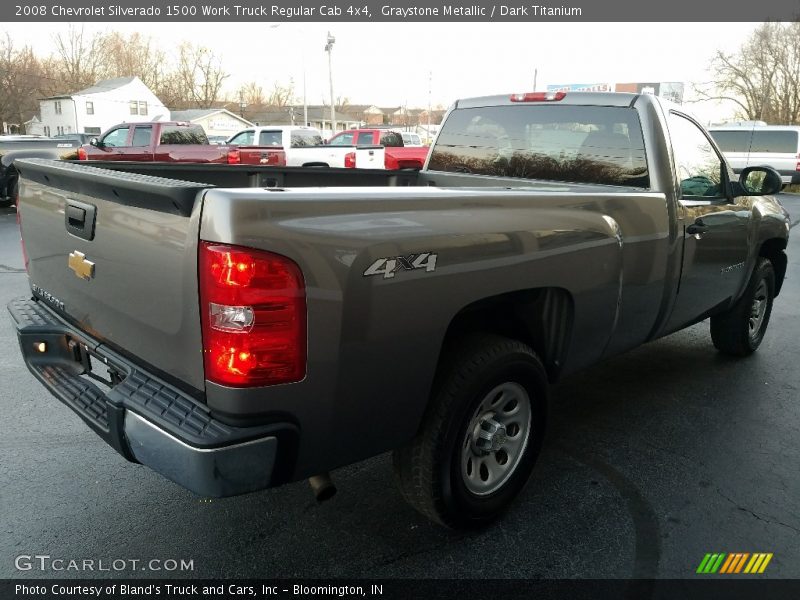 Graystone Metallic / Dark Titanium 2008 Chevrolet Silverado 1500 Work Truck Regular Cab 4x4