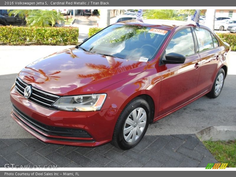 Cardinal Red Metallic / Titan Black 2016 Volkswagen Jetta S