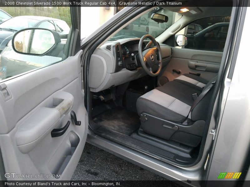 Graystone Metallic / Dark Titanium 2008 Chevrolet Silverado 1500 Work Truck Regular Cab 4x4