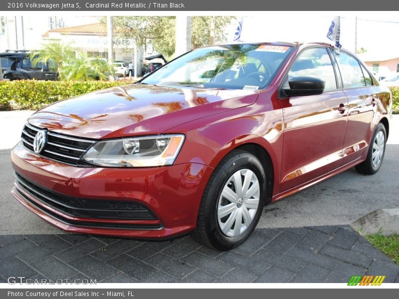 Cardinal Red Metallic / Titan Black 2016 Volkswagen Jetta S