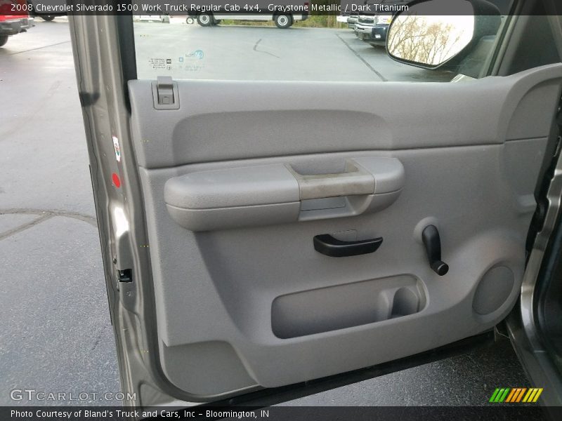 Graystone Metallic / Dark Titanium 2008 Chevrolet Silverado 1500 Work Truck Regular Cab 4x4