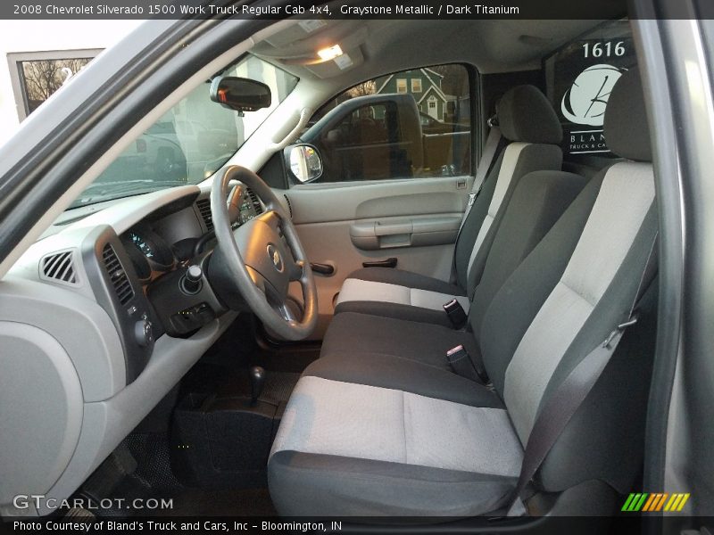 Graystone Metallic / Dark Titanium 2008 Chevrolet Silverado 1500 Work Truck Regular Cab 4x4