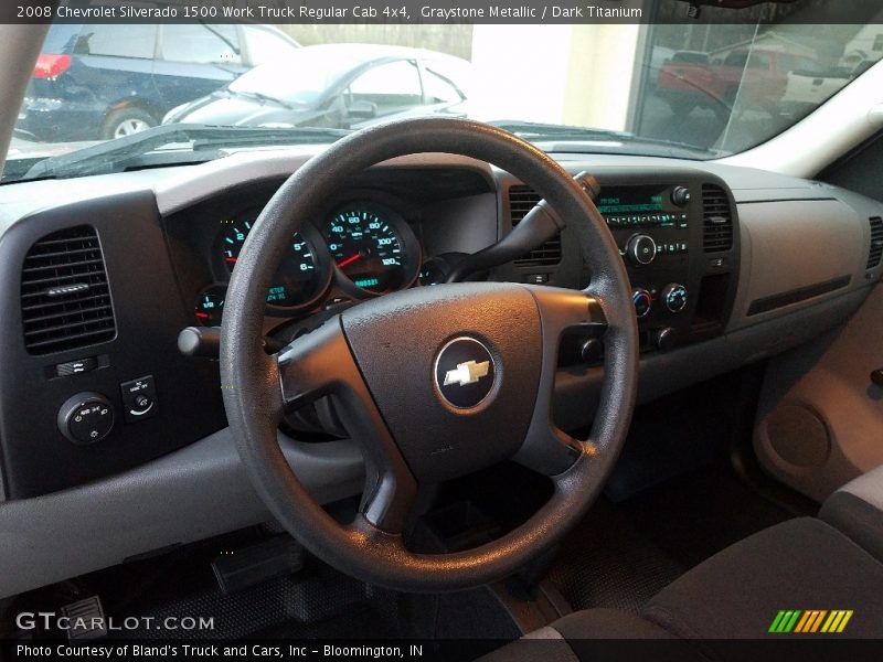 Graystone Metallic / Dark Titanium 2008 Chevrolet Silverado 1500 Work Truck Regular Cab 4x4
