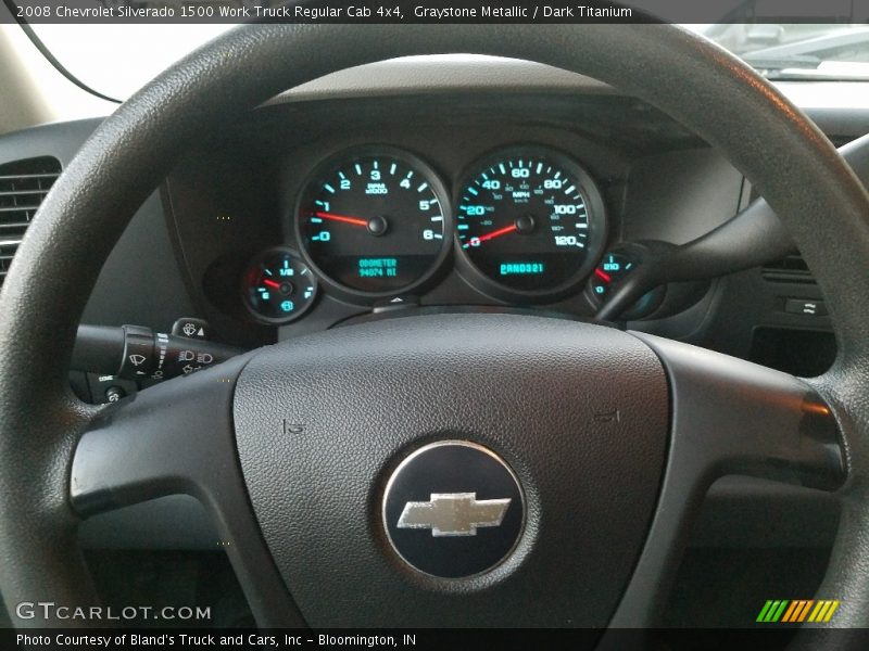 Graystone Metallic / Dark Titanium 2008 Chevrolet Silverado 1500 Work Truck Regular Cab 4x4