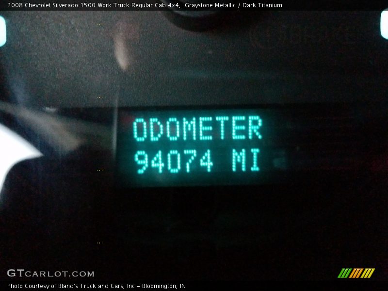 Graystone Metallic / Dark Titanium 2008 Chevrolet Silverado 1500 Work Truck Regular Cab 4x4