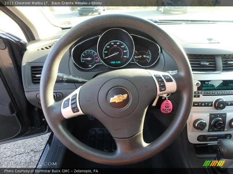 Black Granite Metallic / Ebony 2011 Chevrolet Malibu LT