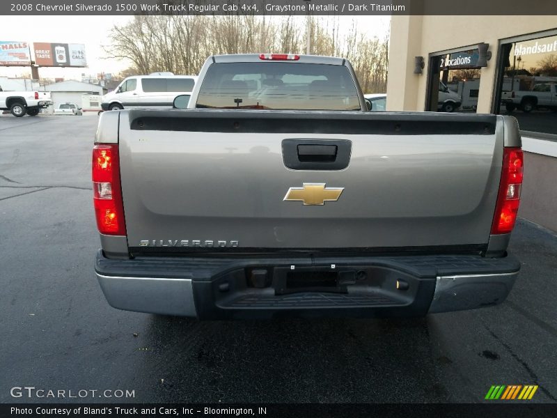 Graystone Metallic / Dark Titanium 2008 Chevrolet Silverado 1500 Work Truck Regular Cab 4x4