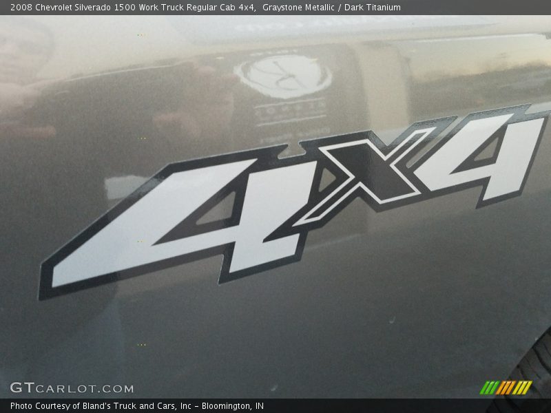 Graystone Metallic / Dark Titanium 2008 Chevrolet Silverado 1500 Work Truck Regular Cab 4x4