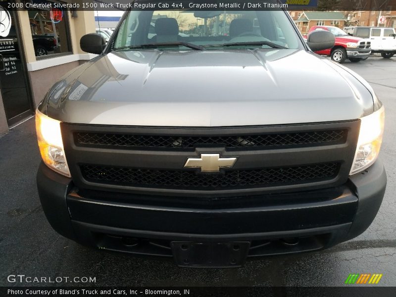 Graystone Metallic / Dark Titanium 2008 Chevrolet Silverado 1500 Work Truck Regular Cab 4x4