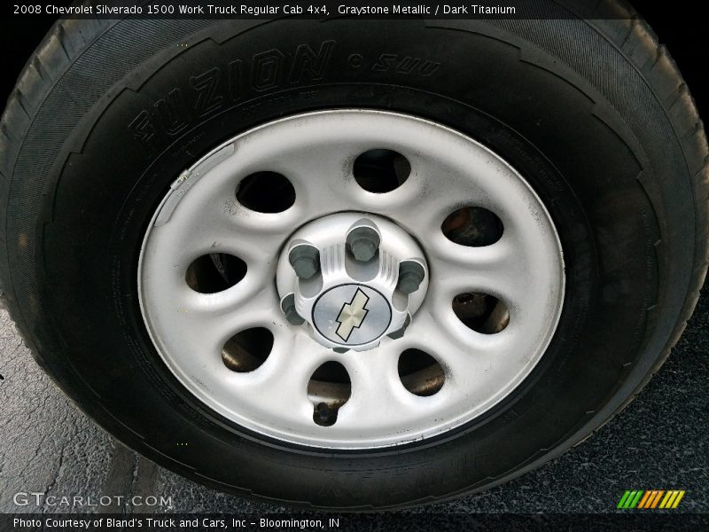 Graystone Metallic / Dark Titanium 2008 Chevrolet Silverado 1500 Work Truck Regular Cab 4x4