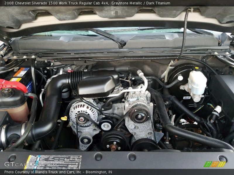 Graystone Metallic / Dark Titanium 2008 Chevrolet Silverado 1500 Work Truck Regular Cab 4x4
