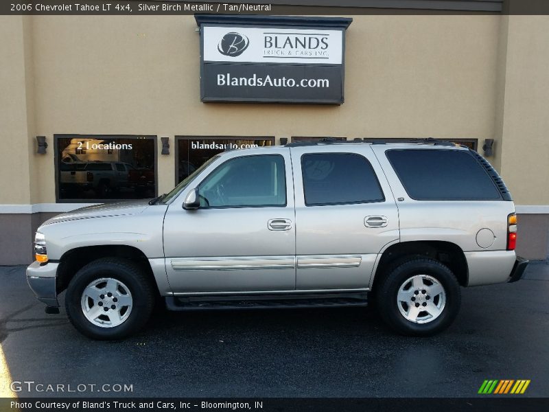 Silver Birch Metallic / Tan/Neutral 2006 Chevrolet Tahoe LT 4x4