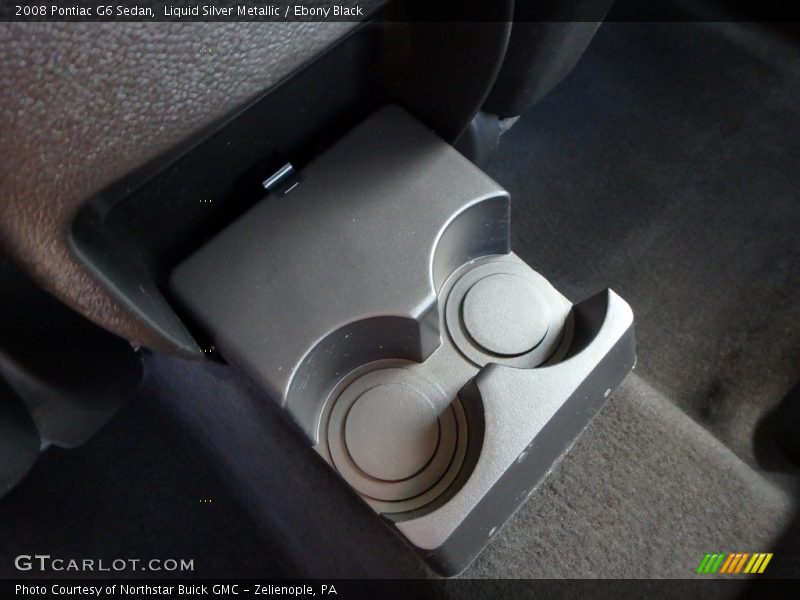 Liquid Silver Metallic / Ebony Black 2008 Pontiac G6 Sedan