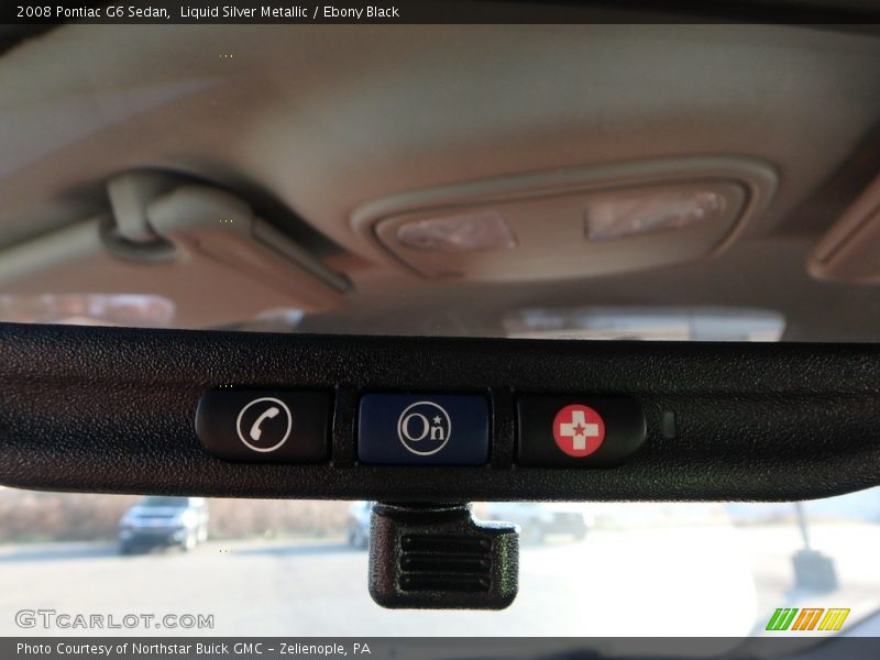 Liquid Silver Metallic / Ebony Black 2008 Pontiac G6 Sedan