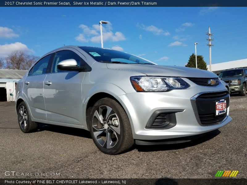 Silver Ice Metallic / Dark Pewter/Dark Titanium 2017 Chevrolet Sonic Premier Sedan